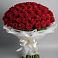 Букет 101 Красная роза Блэк Мэджик в Клементьево