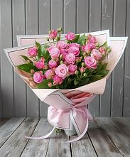 Букет Розовый кустик в Клементьево
