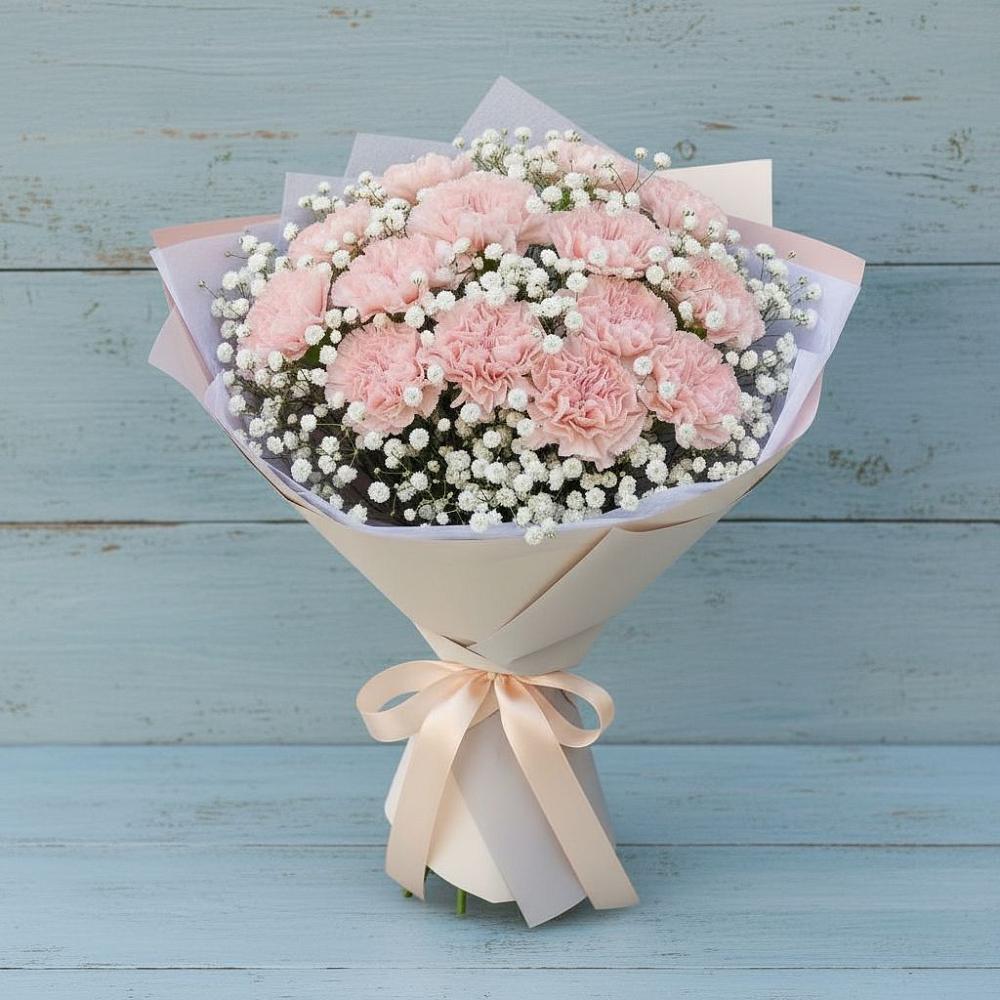 Букет цветов из: Гвоздики в Клементьево