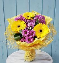 Букет цветов из:  Хризантемы и Герберы в Клементьево