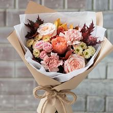 Букет цветов из:  Гвоздики, Хризантемы и Розы в Клементьево