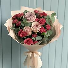 Букет цветов из:  Гвоздики и Розы в Клементьево