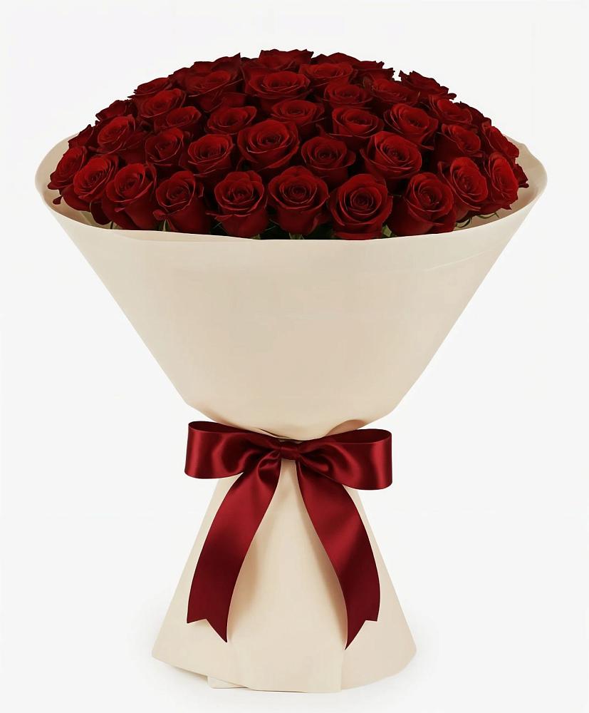 Букет 101 Бордовая роза Блэк Бакарра в Клементьево