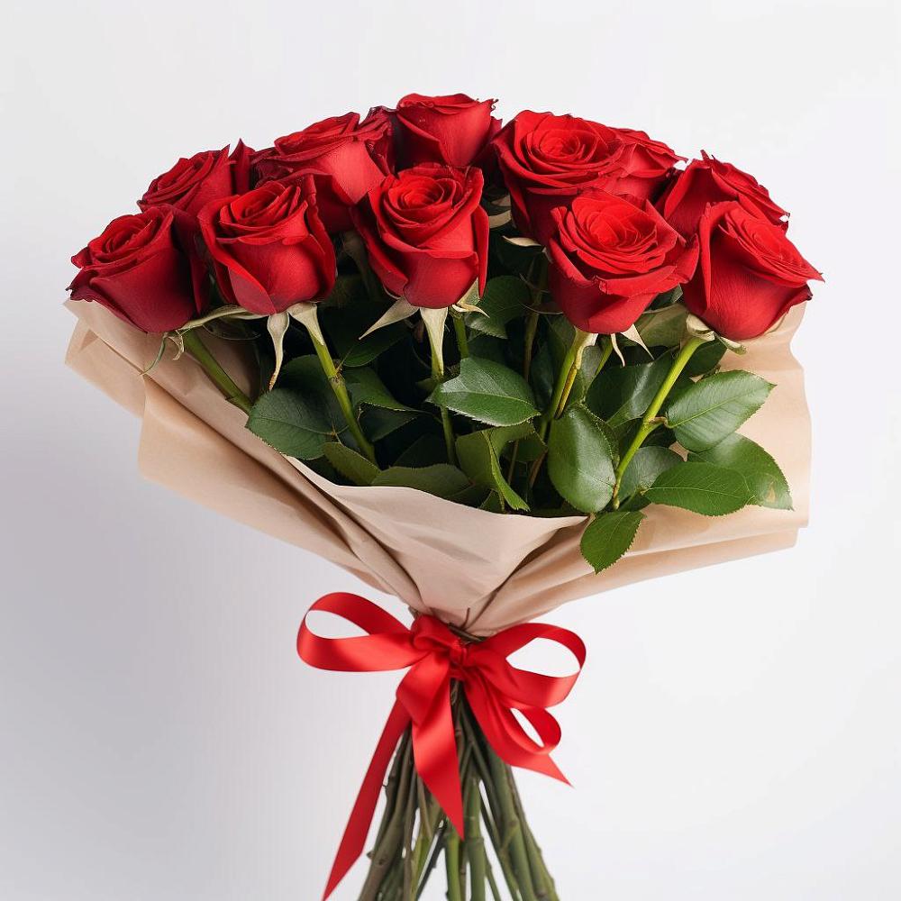 Букет 11 Красных роз Эдлесс Лав в Клементьево
