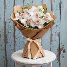 Букет цветов из:  Орхидеи и Розы в Клементьево